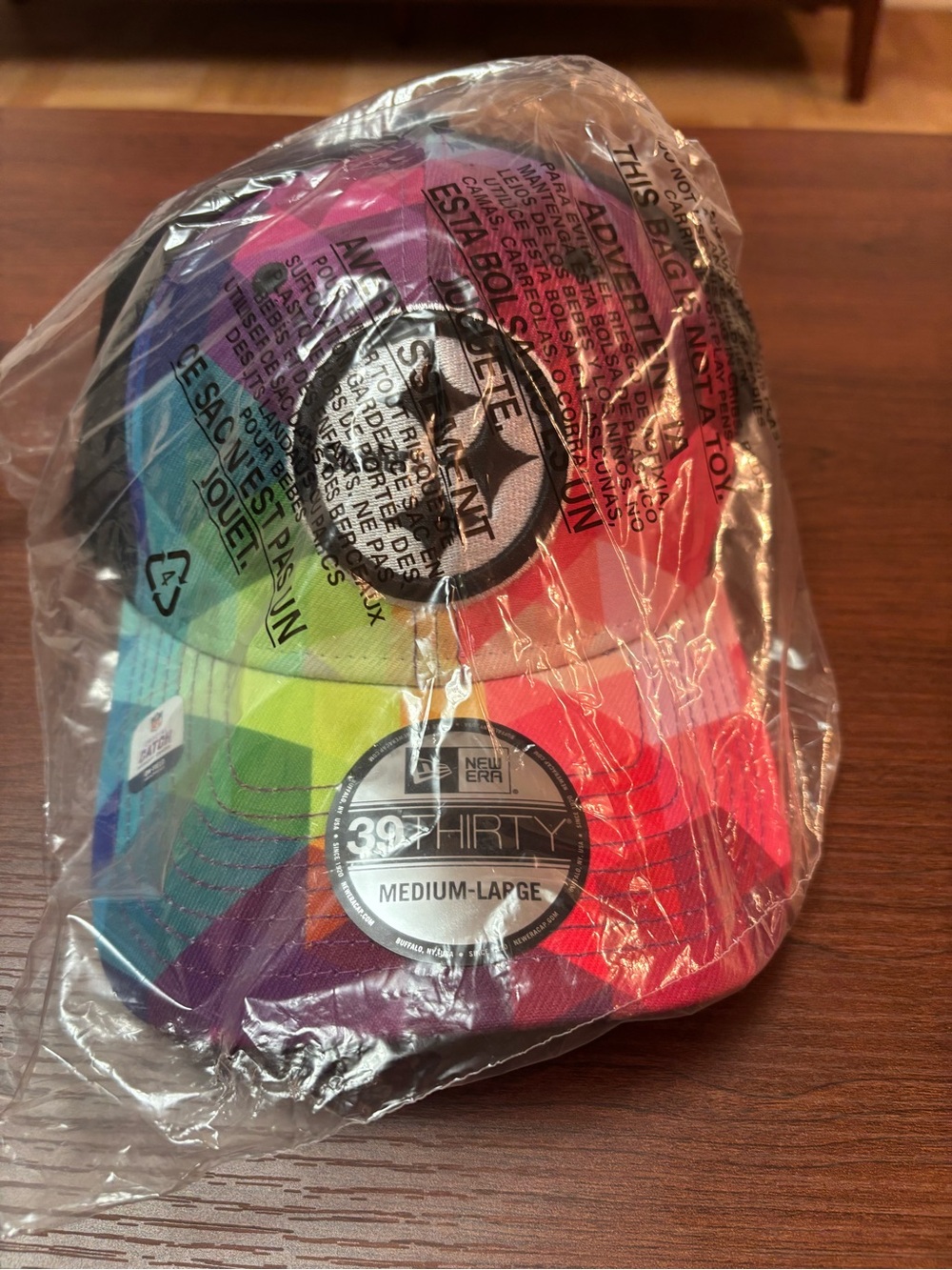Pittsburgh Steelers 2023 Crucial Catch New Era 39THIRTY NFL Sideline Hat M/L